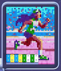Pixel Flow level 1417: screenshot of the board