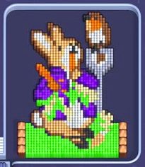 Pixel Flow level 879: screenshot of the board
