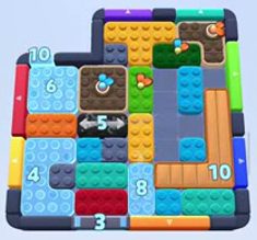Color Block Jam bölümü: tahtanın ekran görüntüsü