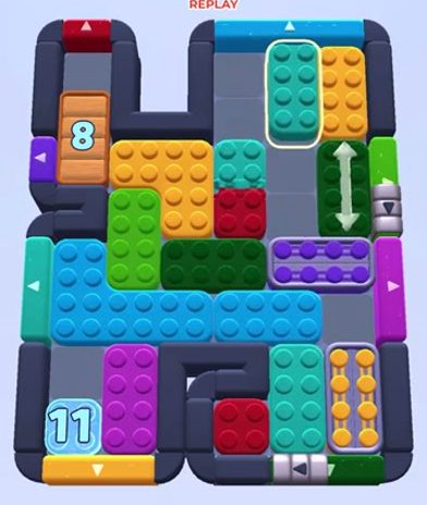 Nivel de Color Block Jam: captura del tablero