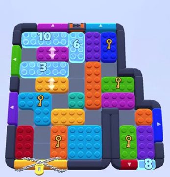 Color Block Jam level 1302 / 1305: screenshot of the board