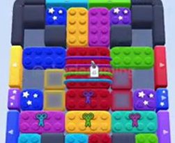 Color Block Jam level 319: screenshot of the board
