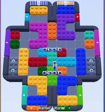 Color Block Jam level 742: screenshot of the board