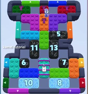 Color Block Jam Level 844 / 1742: Screenshot des Spielfelds