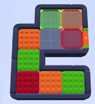 Color Block Jam уровень 1445 / 1448: скриншот поля