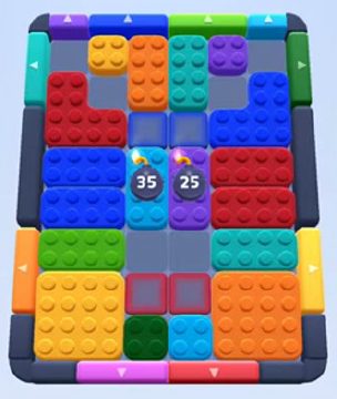 Color Block Jam niveau 235 : capture du plateau
