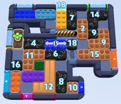 Color Block Jam level 1626 / 2537: screenshot of the board