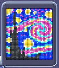 Pixel Flow уровень 164: скриншот поля