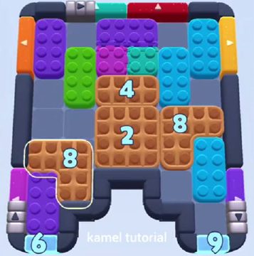 Color Block Jam level 1145: screenshot of the board