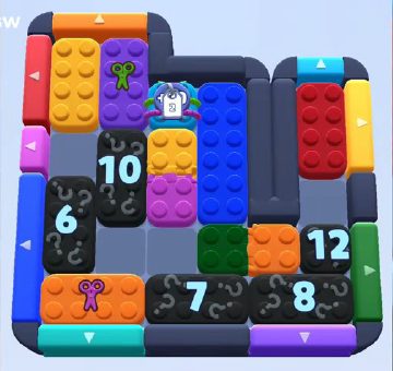 Color Block Jam Level 986 / 995 / 1901: Screenshot des Spielfelds