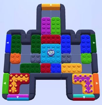 Color Block Jam level 1114 / 1116: screenshot of the board
