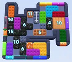 Color Block Jam fase 1494 / 2404: print do tabuleiro