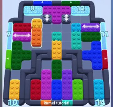 Color Block Jam level 722 / 721: screenshot of the board