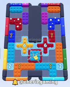 Color Block Jam Level: Screenshot des Spielfelds