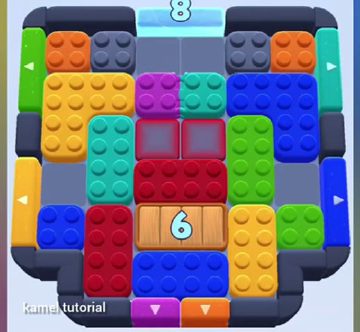 Color Block Jam nivel 568 / 1245 / 1462: captura del tablero