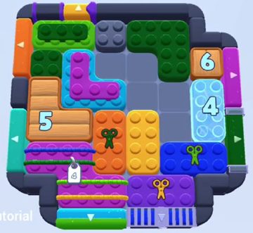 Color Block Jam Level 1220: Screenshot des Spielfelds