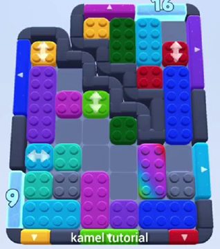 Color Block Jam nivel 364 / 758 / 1258: captura del tablero