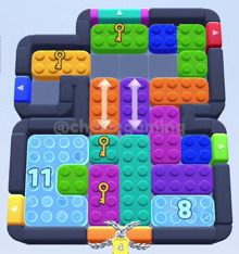 Color Block Jam level 500 / 913: screenshot of the board