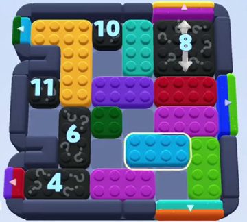 Color Block Jam nivel 941: captura del tablero