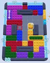 Color Block Jam level 232: screenshot of the board