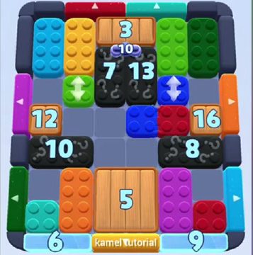 Color Block Jam Level 738 / 714: Screenshot des Spielfelds