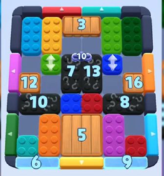 Color Block Jam fase 738: print do tabuleiro