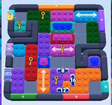 Color Block Jam level 749 / 705 / 1760: screenshot of the board
