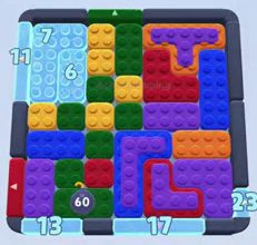 Color Block Jam Level: Screenshot des Spielfelds