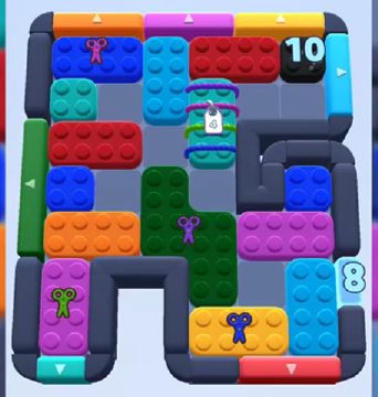 Color Block Jam Level 866 / 1765: Screenshot des Spielfelds