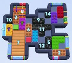 Color Block Jam fase 1541 / 2451: print do tabuleiro