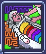 Pixel Flow level 1885: screenshot of the board