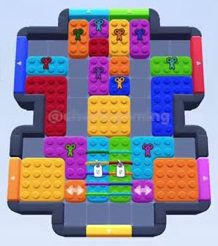 Color Block Jam fase 95 / 483 / 883 / 1489: print do tabuleiro