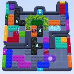 Color Block Jam Level: Screenshot des Spielfelds