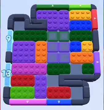 Color Block Jam level 447 / 841 / 1341: screenshot of the board