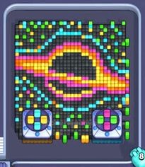 Pixel Flow уровень 600: скриншот поля