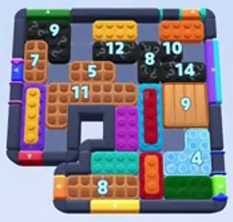Color Block Jam Level 1533 / 2443: Screenshot des Spielfelds