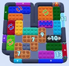 Color Block Jam level 1388 / 1391: screenshot of the board