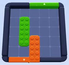 Color Block Jam Level: Screenshot des Spielfelds