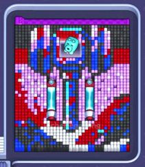 Pixel Flow level 1302: screenshot of the board