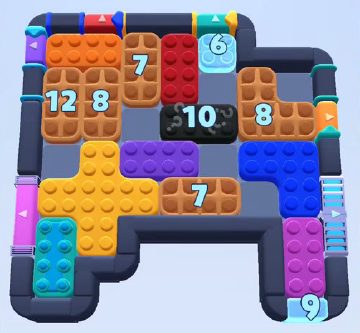 Color Block Jam ステージ 1178 / 1177 / 1187 / 2081：盤面のスクリーンショット