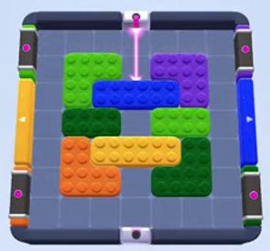 Color Block Jam Level 1652 / 2642: Screenshot des Spielfelds