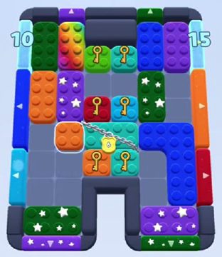 Color Block Jam 레벨 239 / 627 / 1077: 보드 스크린샷