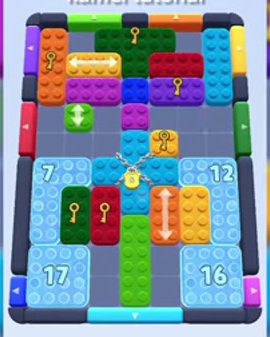 Color Block Jam level 176 / 564 / 1014: screenshot of the board