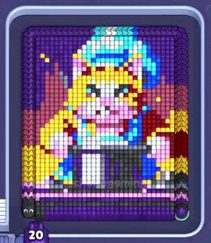 Pixel Flow level 1516: screenshot of the board