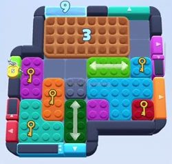 Color Block Jam level 874 / 1775: screenshot of the board