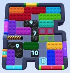 Color Block Jam 레벨 1312 / 1321 / 2228: 보드 스크린샷