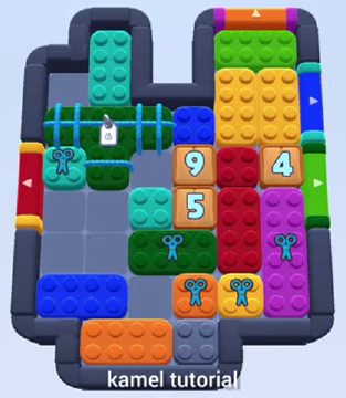 Color Block Jam Level 451 / 845 / 1345 / 1714: Screenshot des Spielfelds