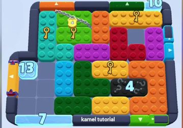 Color Block Jam level 1365: screenshot of the board