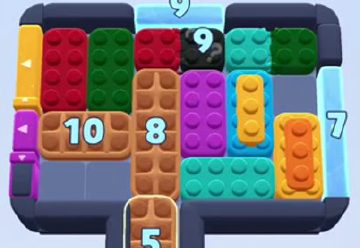 Color Block Jam Level 1047 / 1949: Screenshot des Spielfelds