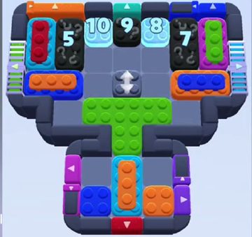 Color Block Jam level 962 / 1865: screenshot of the board